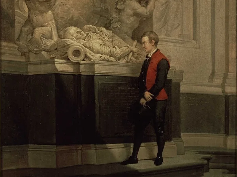 1809-Hendrik Breukelaar - Van Speyk davanti al mausoleo di De Ruyter - Museo di Amsterdam